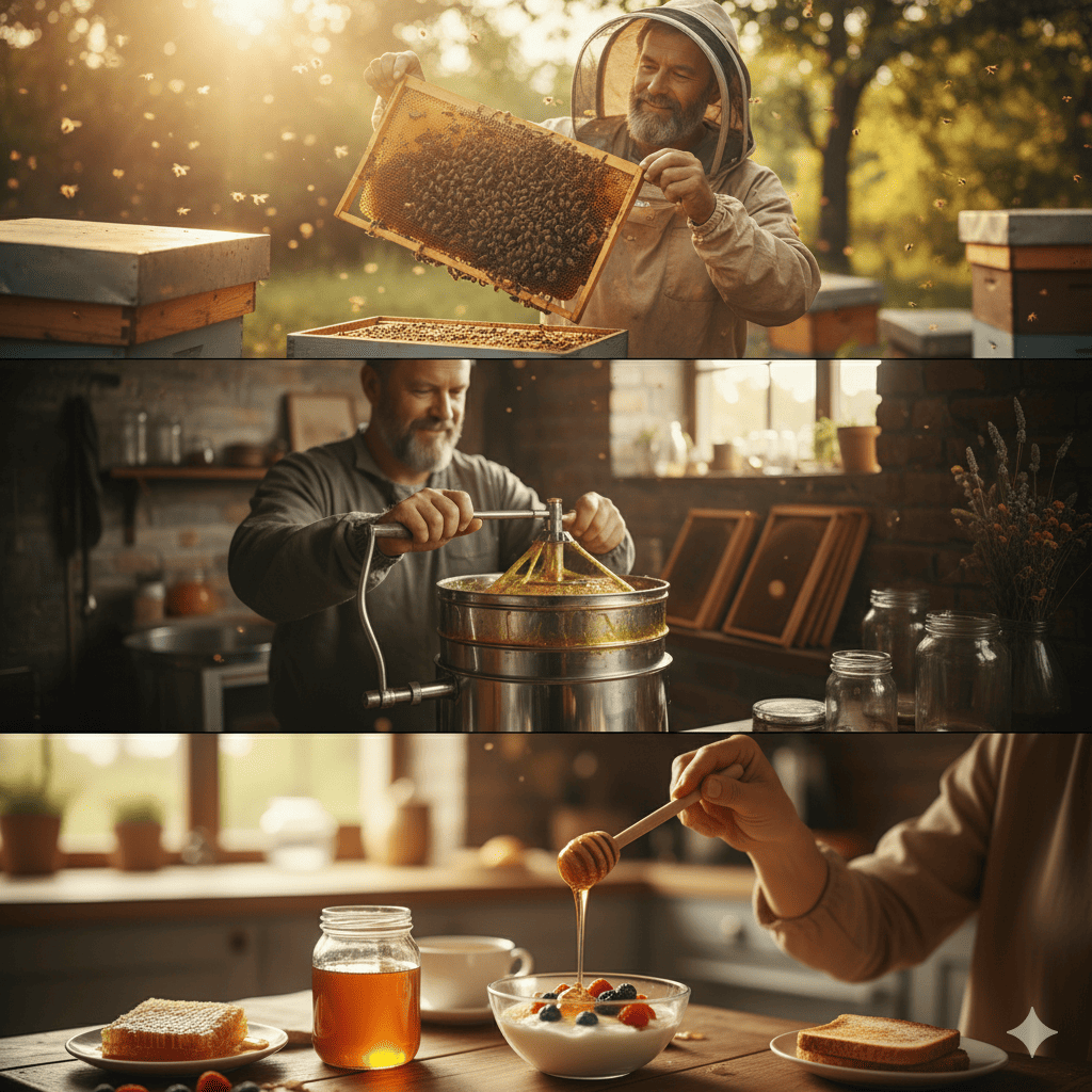 Cerita dari Peternak Lebah: Perjalanan Madu dari Sarang ke Meja Makan Gemini Generated Image Jbk9uwjbk9uwjbk9