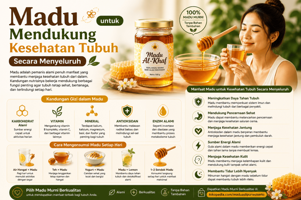 Madu untuk Mendukung Kesehatan Tubuh Secara Menyeluruh Madu untuk Mendukung Kesehatan Tubuh Secara Menyeluruh